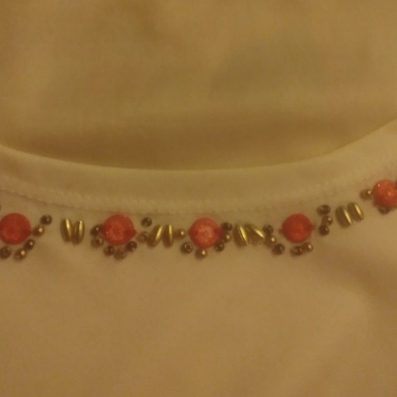 Alfred Dunner Woman Orange Floral 2-N-1 Blouse - Picture 4 of 8